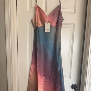 Satin midi dress medium